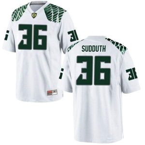 Mens-Charles-Sudduth-Oregon-Ducks-Replica-White-Football-College-Jersey