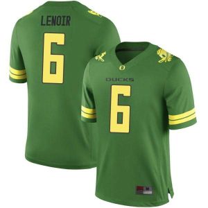 Mens-Deommodore-Lenoir-Oregon-Ducks-Game-Green-Football-College-Jersey