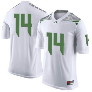 Mens-Kris-Hutson-Oregon-Ducks-Limited-White-Football-College-Jersey