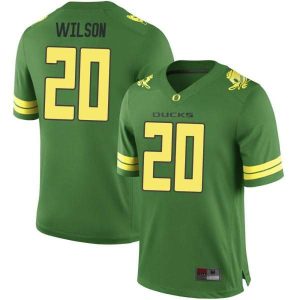 Youth-Jayvaun-Wilson-Oregon-Ducks-Game-Green-Football-College-Jersey